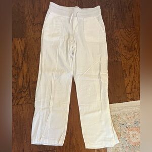 Urban outfitters UO costa linen pant in white size small